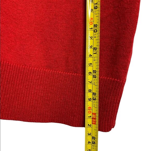 Red Cardigan 7th Avenue Design Studio New York & Company Long Sleeve Sz XS - Picture 7 of 7
